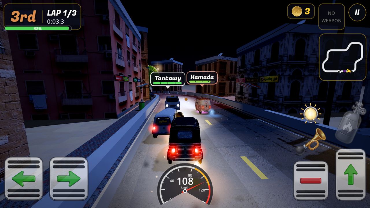 A night race through El Moez